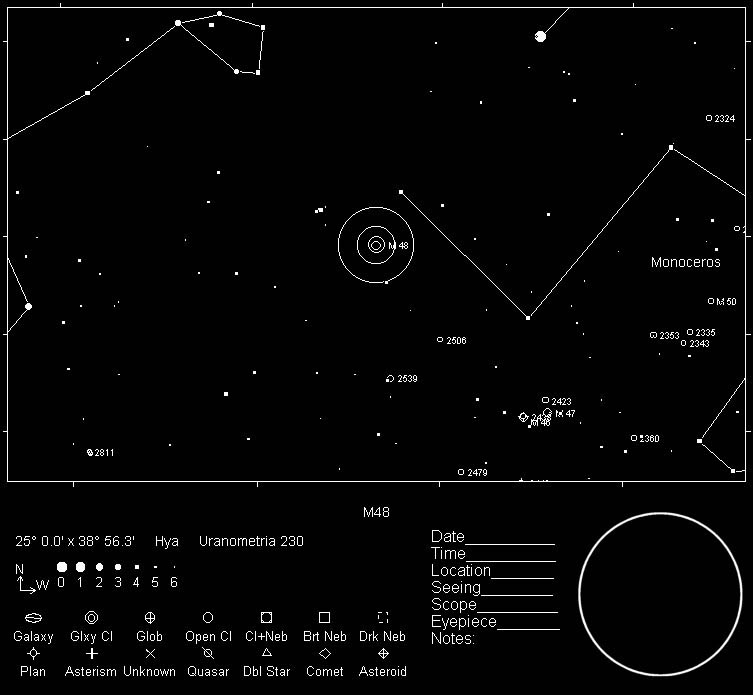 M48 Telrad Finder Chart